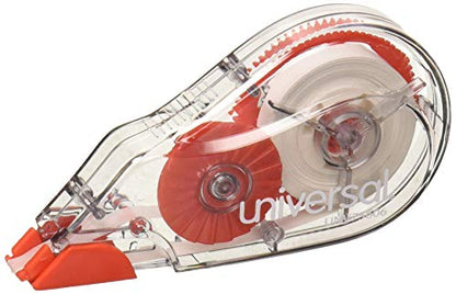 Universal 75606 Correction Tape with Two-Way Dispenser, Non-Refillable, 1/5-Inch x 315-Inch, 6/Pack