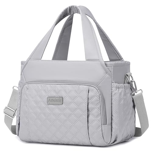 Artelaris Insulated Lunch Bag for Women,Leak-Proof Cooler Lunch Box, Cooling Tote for Adult,with 7 Pockets,Adjustable Strap(15 Liters) - color: gris