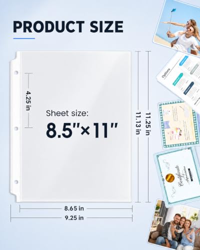 KTRIO Sheet Protectors for 3 Ring Binder 1200 Pack Plastic Sleeves 8.5 x 11 | Clear Page Protectors, Acid-Free Plastic, Fits Letter Size Paper Documents, Top Loading, Business Office School Supplies - size: 1200 Pack, style: Clear Finish