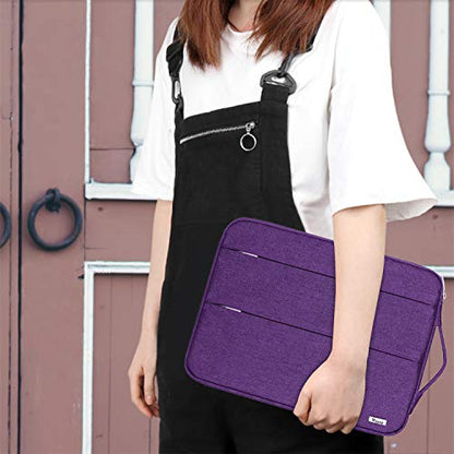 Voova Laptop Sleeve Carrying Case 15.6 16 Inch,Slim Computer Cover Bag Compatible with MacBook Pro 15/16, Dell xps 15,15-16 Inch HP Dell Asus Acer Laptop, Purple - color: Purple, size: 15.6-16 Inch