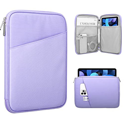 TiMOVO 9-11" Tablet Sleeve Bag for iPad 11-inch A16 2025, iPad 10.9"/10.2"| Air 11 Inch/5th/4th Gen. 10.9", Galaxy Tab A9+/A11Plus 11", Protective Bag with Pocket, Purple - color: Purple, size: 9-11 Inch