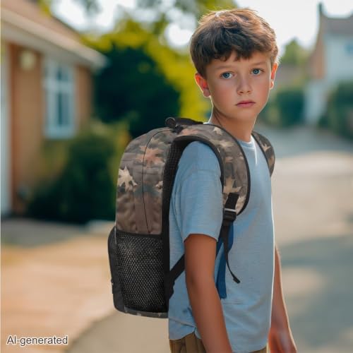 Tree Branch Deer 3PCS Backpack for Boys Girls Teens, 3 in 1 Lightweight School Bag 17 Inch School Backpack with Lunch Box Pencil Case for Middle High Students - color: Tree Branch Deer