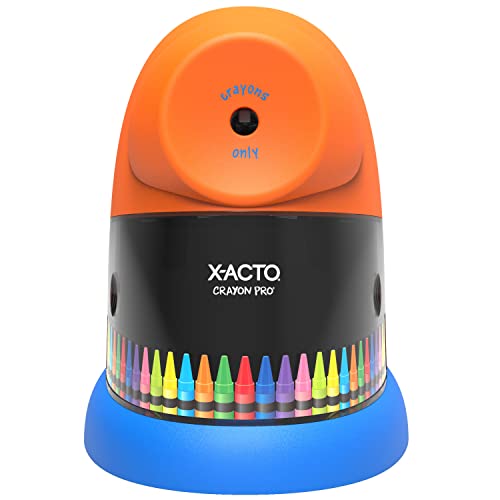 X-ACTO Pro Electric Crayon Sharpener, SafeStart Auto-Motor, Ideal for Home and School Use (Pack of 6) - size: 1 Count (Pack of 6)