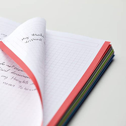 Miquelrius 8.25 x 11.75 A4 Wirebound Notebook, 6-Subject, Graph Paper, Black (2824)