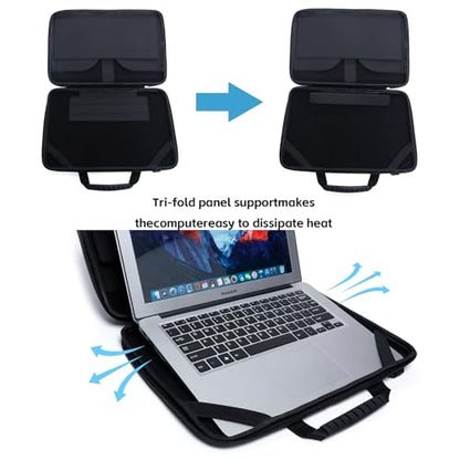 Laptop Sun Shade Bag for 13-14 Inch,Chromebook Protective Sleeve Case Blocks Sunlight with Portable Shield Cover for Working Outside,Protects Privacy, Anti-Glare, Computer Hard Shell (Patent Pending) - size: 13-14inch