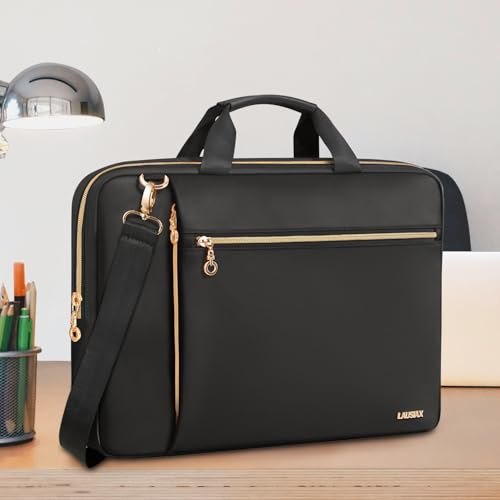 Laptop Case Bag Women Men Computer Sleeve Compatible with MacBook/Dell/HP/Acer/ASUS/LG, Waterproof Shoulder Carrying Briefcase, Black, 14-14.5 Inch - color: Black, size: 14 inch