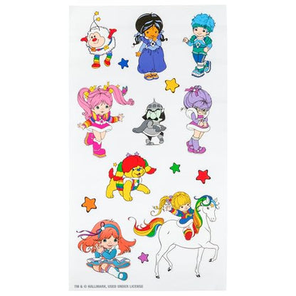 Silver Buffalo Rainbow Brite and Twink, Plastic Water Bottle, 32oz | Twist Spout, Includes Sticker Set, You Stick Yourself, 0.95 Liters - color: Rainbow Brite