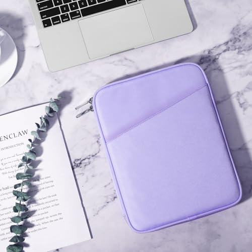 TiMOVO 9-11" Tablet Sleeve Bag for iPad 11-inch A16 2025, iPad 10.9"/10.2"| Air 11 Inch/5th/4th Gen. 10.9", Galaxy Tab A9+/A11Plus 11", Protective Bag with Pocket, Purple - color: Purple, size: 9-11 Inch