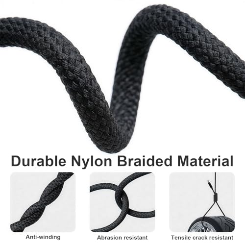 USB C to C Charger Cable, 60W, 3FT, 2-Pack, Black | Fast Charging, Braided Nylon, for iPhone 17/16/15, MacBook iPad, Galaxy S25/S24 - color: Black, size: 3FT+3FT