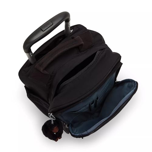 Kipling Women's Gaze Large Rolling Backpack, Durable, Wheeled Backpack with Adjustable Shoulder Straps, Nylon Book Bag - color: True Black