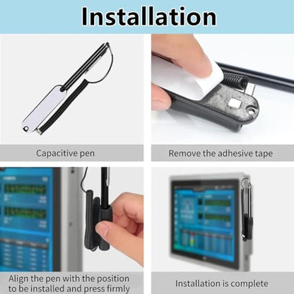 Pen for Touch Screens, Tablet Touch Pen with Chain Capacitive Touch Screen Pen Black High Sensitivity for Mobile Phone Tablet Laptop