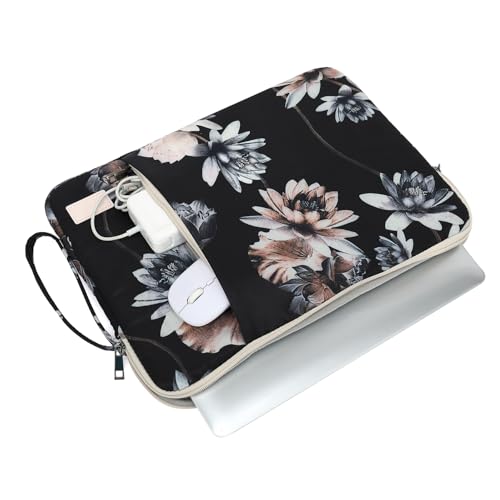 Laptop Sleeve 13.3 inch14 Inch, 15.6inchWater Resistant Traveling Computer Cover with Handle, Shockproof Protective Carrying Laptop Case (Y8-Lotus, 12.5 inch-13.5 inch) - color: Y8-Lotus, size: 12.5 inch-13.5 inch