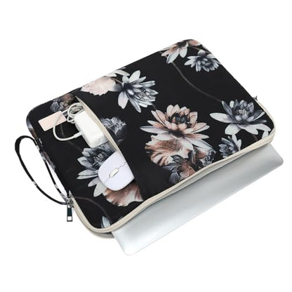 Laptop Sleeve 13.3 inch14 Inch, 15.6inchWater Resistant Traveling Computer Cover with Handle, Shockproof Protective Carrying Laptop Case (Y8-Lotus, 15 inch-15.6 inch) - color: Y8-Lotus, size: 15 inch-15.6 inch
