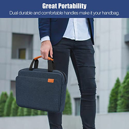 MoKo 9-11 Inch Tablet Sleeve Case, Protective Handle Shoulder Bag | Fits iPad Air 11-inch M4, iPad Pro 11-inch M5/M4, iPad A16, iPad 10th/Air 5/4th 10.9-inch and Tab S8/S9, Indigo - color: Indigo, size: 9-11 Inch