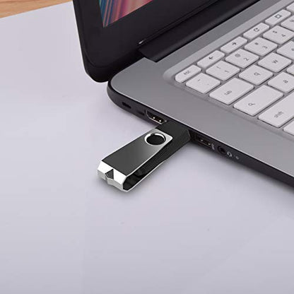 KEXIN 128GB Flash Drive 5 Pack USB 2.0 Thumb Drive USB Drive Memory Stick, Black - size: 128 GB USB 2.0, style: 5 Pack