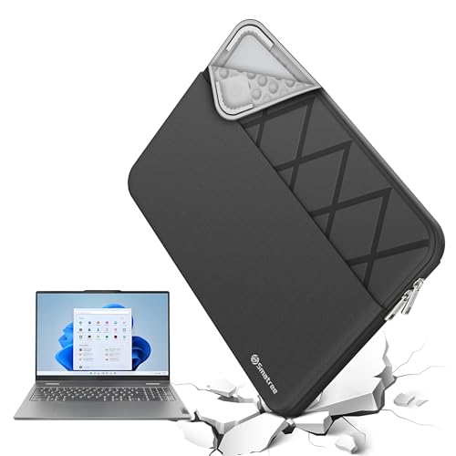 Smatree Laptop Sleeve for 13 inch Lenovo Yoga Slim 7i Carbon Gen 8,Case with Pocket,YKK Zipper,Patented Shockproof Design(E407) - color: Elite-Black, size: for 13 inch Yoga Slim 7i Carbon(E407)