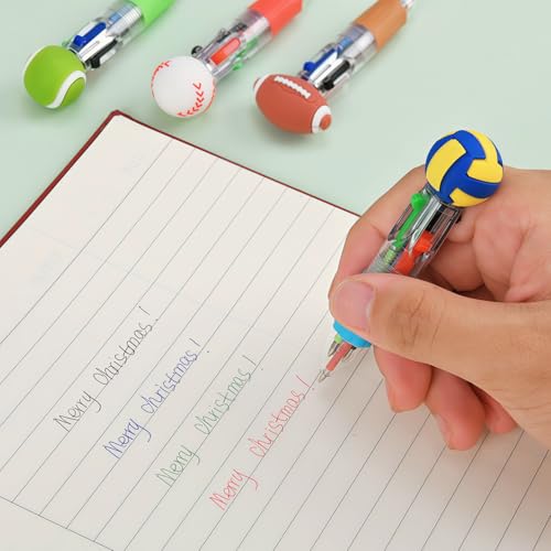 Oneshow Sports Party Favors Mini Pens, 4-in-1 Soccer Baseball Ballpoint Pen | Cool Sports Soccer Goodie Bag Stuffers, Bulk Back to School Supplies for Students, Classroom Rewards Birthday Gifts 28PCS - style: Sports-28PCS