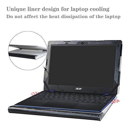 Protective Case Cover for Acer Chromebook 11 CB311-8H/Chromebook 311 CB311-9H 11.6" Series Laptop[Not Fit Chromebook 11 CB311-7H CB3-131 CB3-132 C771T CB3-111 C732],Black - color: Black