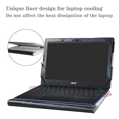 Protective Case Cover for Acer Chromebook 11 CB311-8H/Chromebook 311 CB311-9H 11.6" Series Laptop[Not Fit Chromebook 11 CB311-7H CB3-131 CB3-132 C771T CB3-111 C732],Black - color: Black