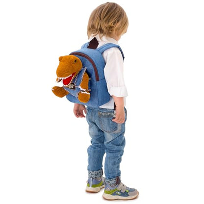 Naturally KIDS Toddler Backpack w Dinosaur Toys for Kids 2-4, 2 Year Old Boy Birthday Gift, 3 Year Old Boy Gift Girl, Toddler Dinosaur Toy - color: 01 Dinosaur, style: Small