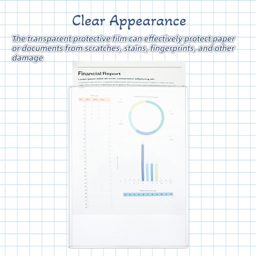 12 Pcs 8 1/2" x 11" Rigid Print Protectors - Clear Toploaders - Hard Plastic Document & Photo Sleeves - Birth Certificate Protector