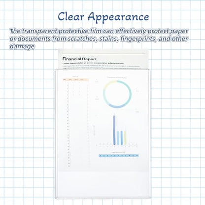 12 Pcs 8 1/2" x 11" Rigid Print Protectors - Clear Toploaders - Hard Plastic Document & Photo Sleeves - Birth Certificate Protector