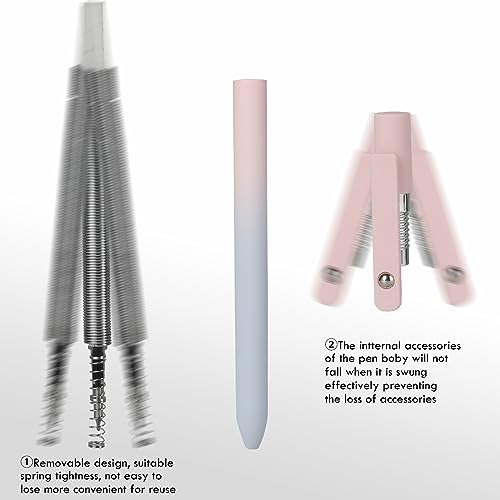 Ddaowanx Gel Pens, 5 Pcs 0.7mm Quick Dry Black Ink Pens Fine Point Smooth Writing Pens, Cute Office School Supplies Gifts for Women (5 Pcs Gradient-Black Ink) | Fine Point Smooth Writing Pens for Nurses,Teachers,Cute Stationery Office&School Supplies,Gift