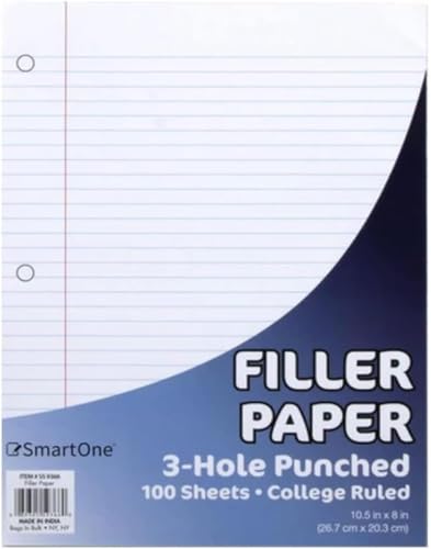 Trail Maker (2,000 Pack) Bulk Pallet Loose Leaf Paper College Ruled, 8 x 10-1/2 Inch College Ruled Paper, 3 Hole Punch, Filler Notebook Paper for 3 Ring Binders, (200,000 sheets total) - size: 2,000 pack (1/2 Pallet: 200,000 Sheets)