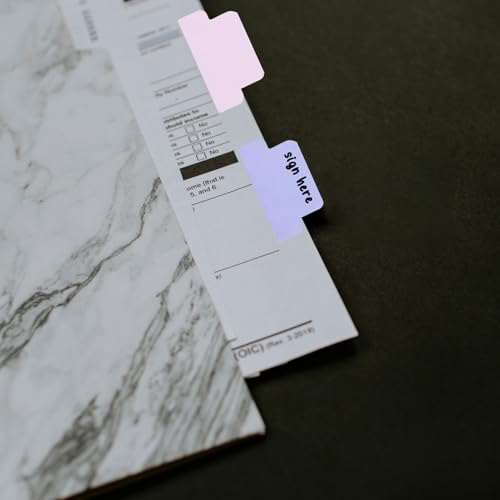 80 Pieces Sticky Blank Monthly Index Tabs Double-Sided Page Markers, Self-Adhesive & Writable Notes Flags for Labeling/Marking/Planing - Multi