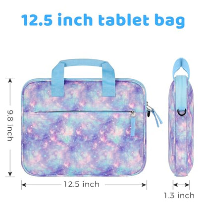 Choco Mocha Kids Tablet Sleeve Bag for Boys & Girls, (10-12.5Inch) - color: Starry Sky-purple 12.5inch, size: 12.5inch(12.5 x 9.8 x 1.3)
