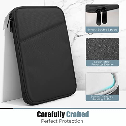 TiMOVO 9-11" Tablet Sleeve Bag for iPad 11-inch A16 2025, iPad 10.9"/10.2"| Air 11 Inch/5th/4th Gen. 10.9", Galaxy Tab A9+/A11Plus 11", Protective Bag with Pocket, Black - color: A-Black, size: 9-11 Inch