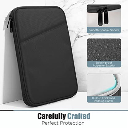 TiMOVO 9-11" Tablet Sleeve Bag for iPad 11-inch A16 2025, iPad 10.9"/10.2"| Air 11 Inch/5th/4th Gen. 10.9", Galaxy Tab A9+/A11Plus 11", Protective Bag with Pocket, Black - color: A-Black, size: 9-11 Inch