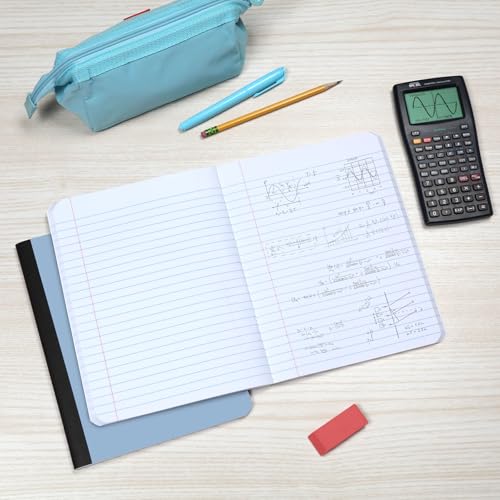 Oxford Composition Notebooks, 4 Pack, Wide Ruled, 80 Sheets, Pastels | Sewn binding keeps all 160 pages in place. Conversion chart and class schedule inside. Color coded covers for each subject.