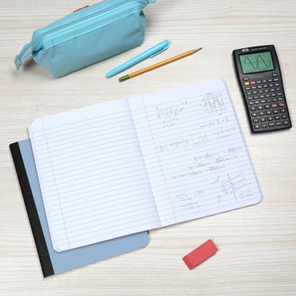 Oxford Composition Notebooks, 4 Pack, Wide Ruled, 80 Sheets, Pastels | Sewn binding keeps all 160 pages in place. Conversion chart and class schedule inside. Color coded covers for each subject.