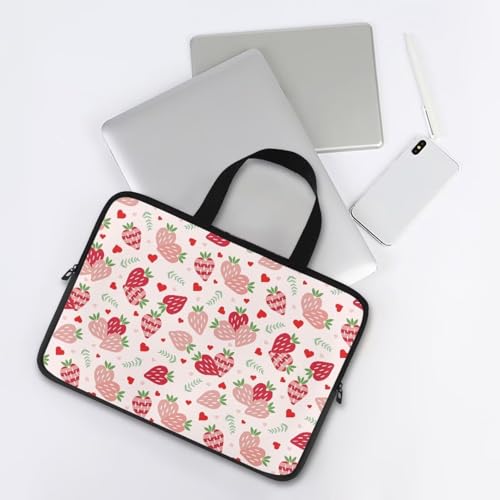 Laptop Bag Laptop Case Computer Carrying Case Laptop Sleeve Case Laptop Traval Bag Computer Cover for Men Women - color: Strawberries, size: 10inch