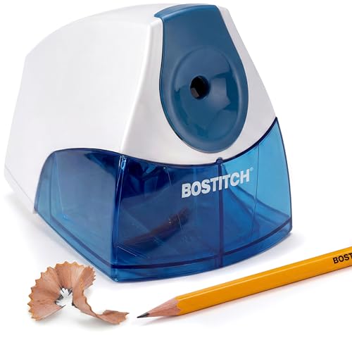 Bostitch Office Electric Pencil Sharpener for Classroom and Desk Use, Blue - color: Blue