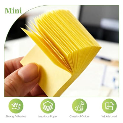 (40 Pads) Sticky Notes 1.5x2 in,Classic Yellow Post Self Stick Pad Its, Clean Removal Sticky Pads Bulk for Office, Home, School,Teachers, Meeting, Notebooks - color: Yellow