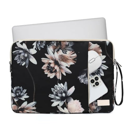 Laptop Sleeve 13.3 inch14 Inch, 15.6inchWater Resistant Traveling Computer Cover with Handle, Shockproof Protective Carrying Laptop Case (Y8-Lotus, 16 inch) - color: Y8-Lotus, size: 16 inch