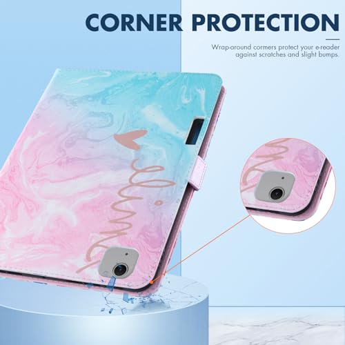Dteck for iPad Air 13-inch Case 2024,iPad Case 12.9 inch Pro 6th/5th/4th/3rd Gen 2022/2021/2020/2018,Premium PU Leather Folio Stand Cover with Pencil Holder Auto Wake/Sleep Protective Cases,Marble - color: 01 Marble