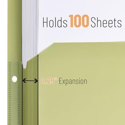 Mr. Pen- Expanding Binder Dividers with Pockets and Tabs, 5 Tabs | Colorful Dividers for 3 Ring Binder with Pockets
