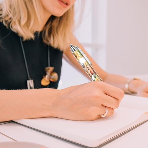 Horse Ballpoint Pens Supplies - 24 Pcs Retractable Office Gifts Supplies Horses Black Ink Pen Smooth Fine Point Cartoon Writing Stylus for Journaling School Work Nursing Medical Graduation - style: Horse