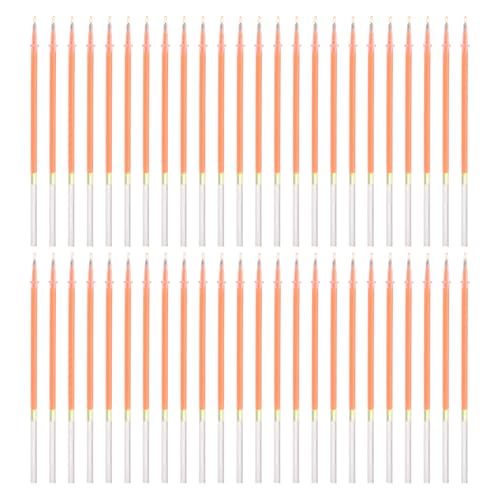 PATIKIL 0.5mm Gel Pens Refills, 48 Pack Gel Pens Metallic Ink Fine Point Colored Refill Set for Adults Coloring Books Journaling Scrapbooking Art Drawing, Orange - color: Orange