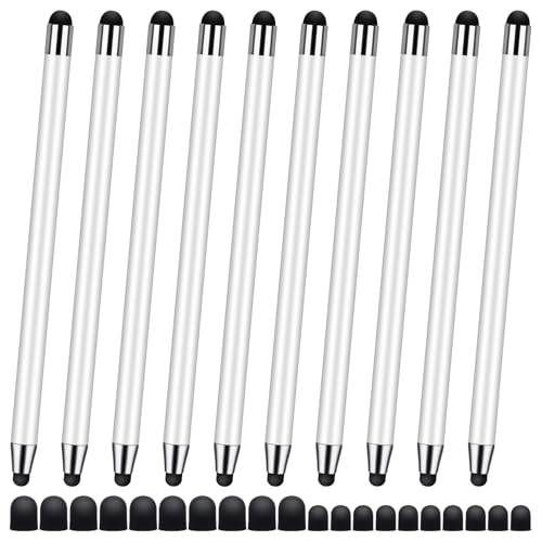 Stylus Pen [10 Pack] Universal Capacitive Touch Screen Pens for iPad/iPhone/Smartphones and Tablets,Compatible with All Capacitive Touch Screen(10 White) - color: 10 White
