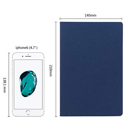 12 Pack College Ruled Notebook Journals Bulk, Lined Paper, 60 Page, 5.5x8.3 inch, A5, Travel Journal Set for Travelers, Students, Church, Office, Writing Diary Subject Notebooks Planner, Blue - color: Blue