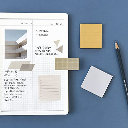 Monolike Color Palette Sticky Plan 30p A Set 4P - Self-Adhesive Memo Pad 30 Sheets - color: Plan 30p a