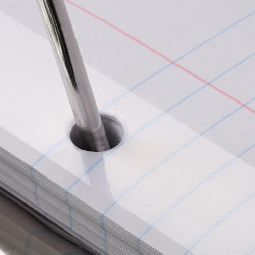 Oxford Reinforced Filler Paper, 8.5 x 11 Inch, College Rule, 3 Hole Punched, Lined Loose Leaf Paper for Ring Binders, 100 Sheets, White (1002097)