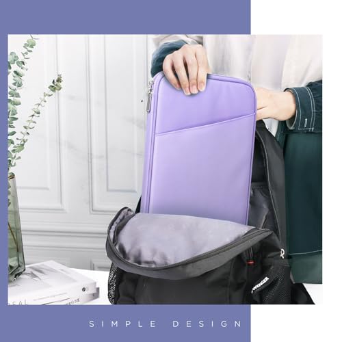 TiMOVO 9-11" Tablet Sleeve Bag for iPad 11-inch A16 2025, iPad 10.9"/10.2"| Air 11 Inch/5th/4th Gen. 10.9", Galaxy Tab A9+/A11Plus 11", Protective Bag with Pocket, Purple - color: Purple, size: 9-11 Inch