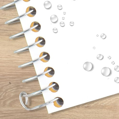 Five Star Spiral Notebook, 2 Subject, College Ruled Paper, 6" x 9-1/2", 80 Sheets, Fights Ink Bleed, Water Resistant Cover, White (840029E) - color: White, size: Pack of 1
