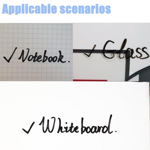 20 Pcs Black Magnetic Dry Erase Markers with Eraser Cap, Mini White Board Markers Bulk, Fine Tip Pens for Whiteboard, Party, Office and Home