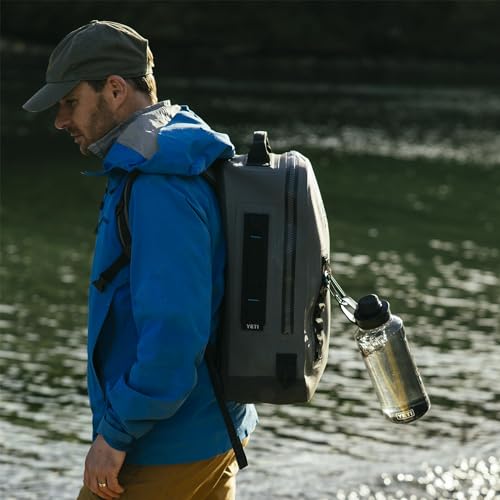 YETI Yonder Water Bottle with Yonder Tether Cap, Lightweight, Leakproof and BPA-Free - color: Navy, size: 50 Ounces